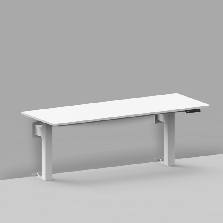 WallDesk Duo | Wand H&ouml;henverstellbarer Tisch Elektrisch | Worktrainer